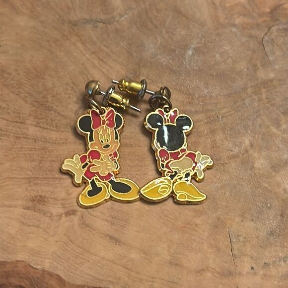 Vintage Minnie Mouse Front and Back Post Earrings - Picture 5 of 6